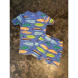 Hanna Andersson Boys Summer Pajamas Surf Boards Size 3T